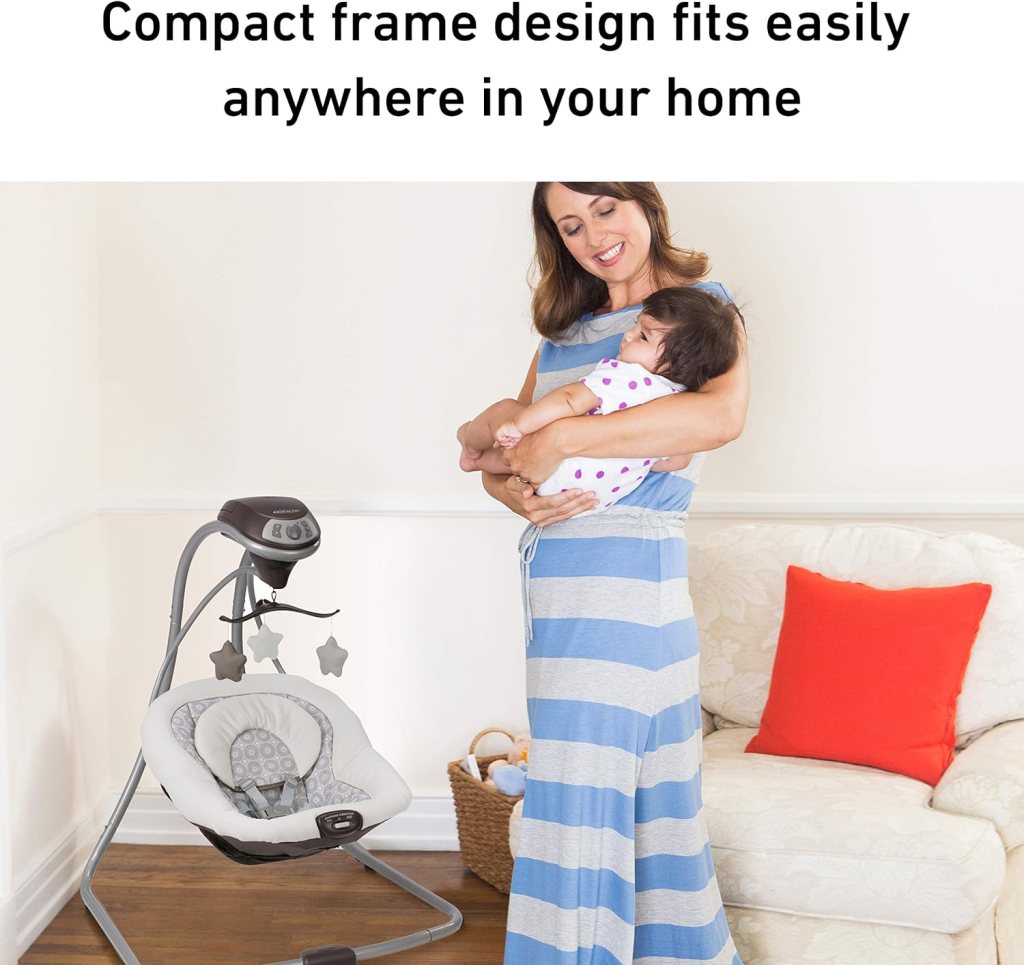 Graco Simple Sway Swing - Compact frame design
